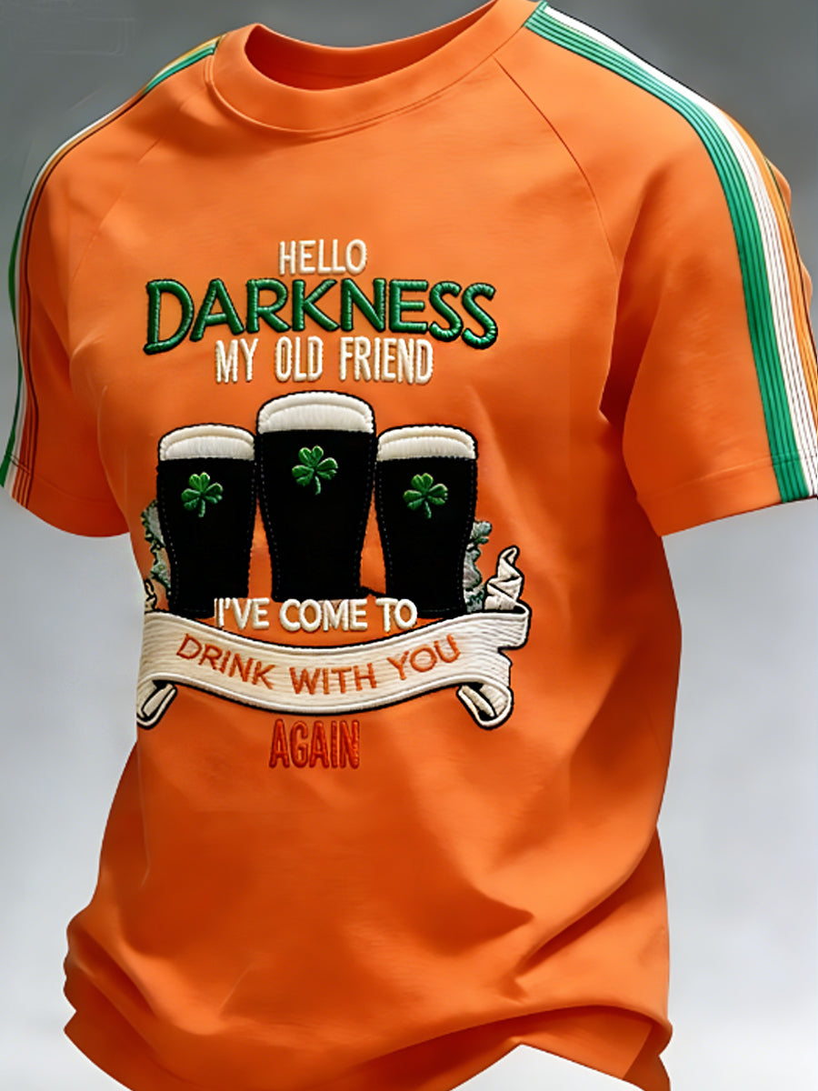 Men's Hello Darkness My Old Friend  T-shirt