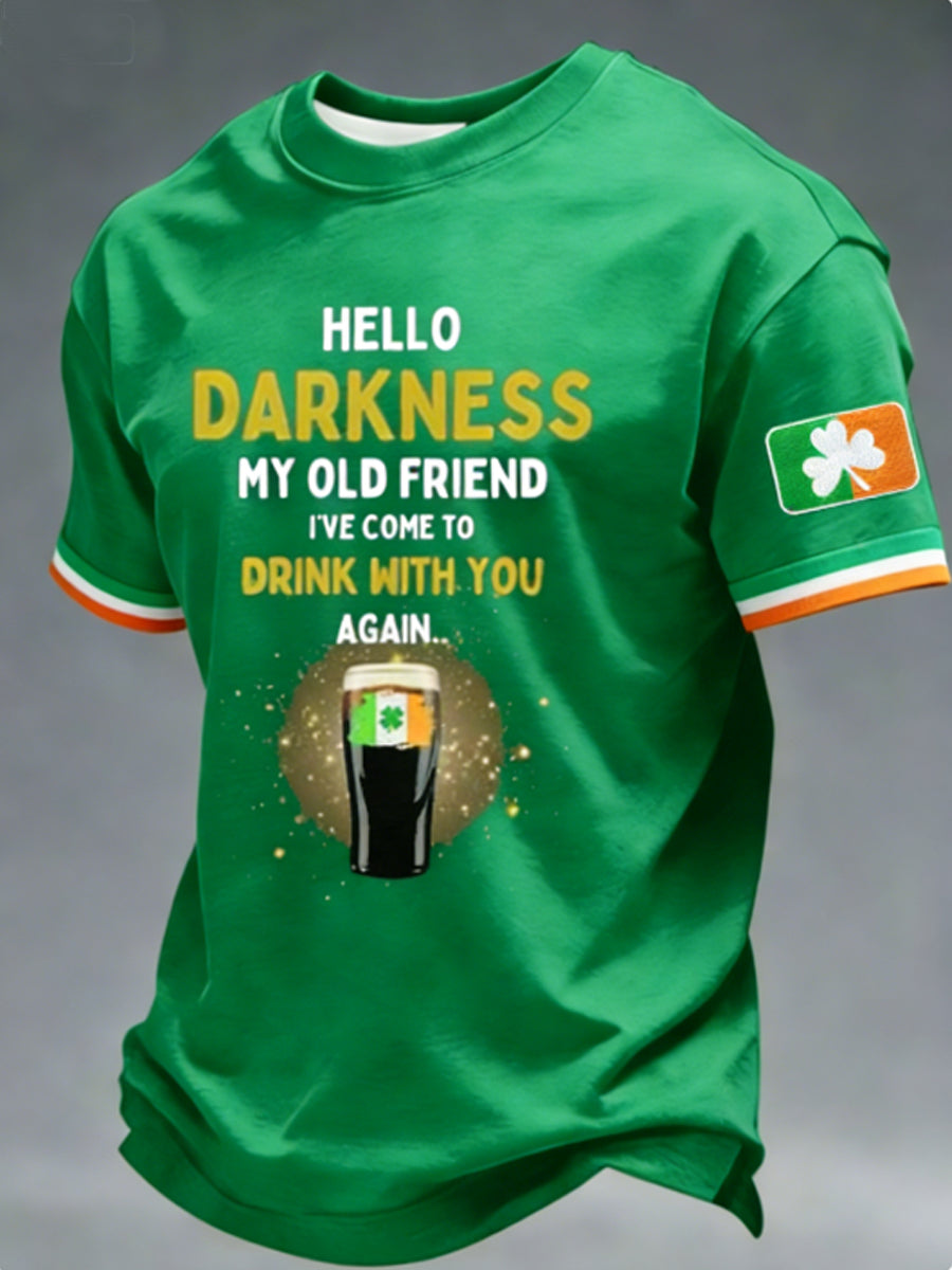 Men's Hello Darkness My Old Friend  T-shirt