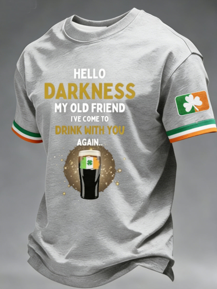 Men's Hello Darkness My Old Friend  T-shirt