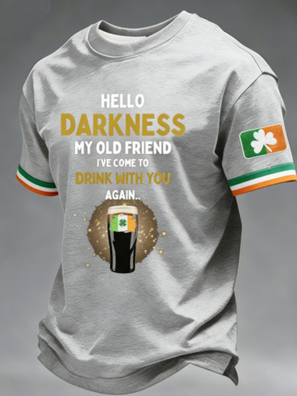 Men's Hello Darkness My Old Friend  T-shirt