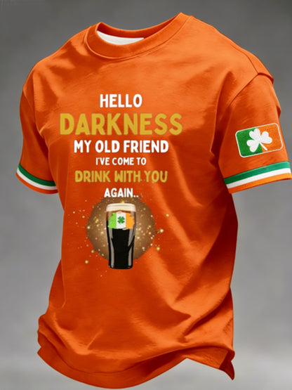 Men's Hello Darkness My Old Friend  T-shirt
