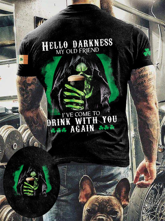 Men's Hello Darkness My Old Friend short sleeves t-shirt