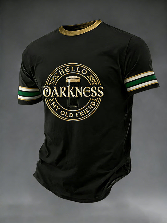 Men's Hello Darkness My Old Friend short sleeves t-shirt