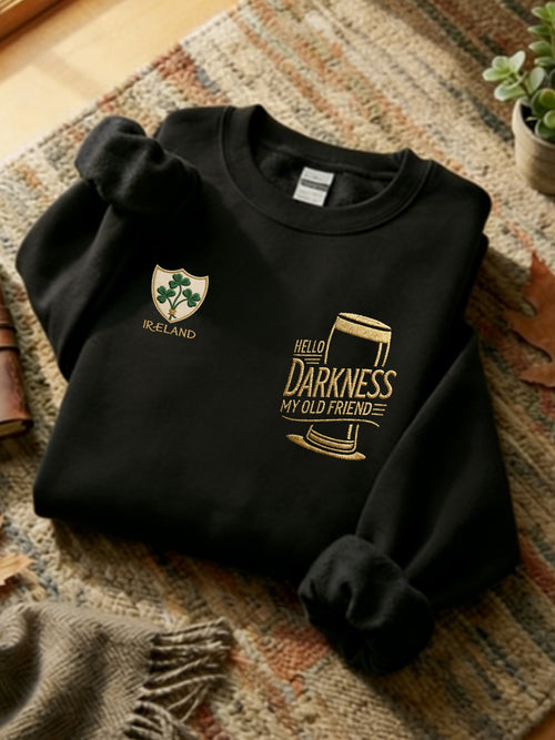 Women's Hello Darkness My Old Friend Regular Sweatshirt