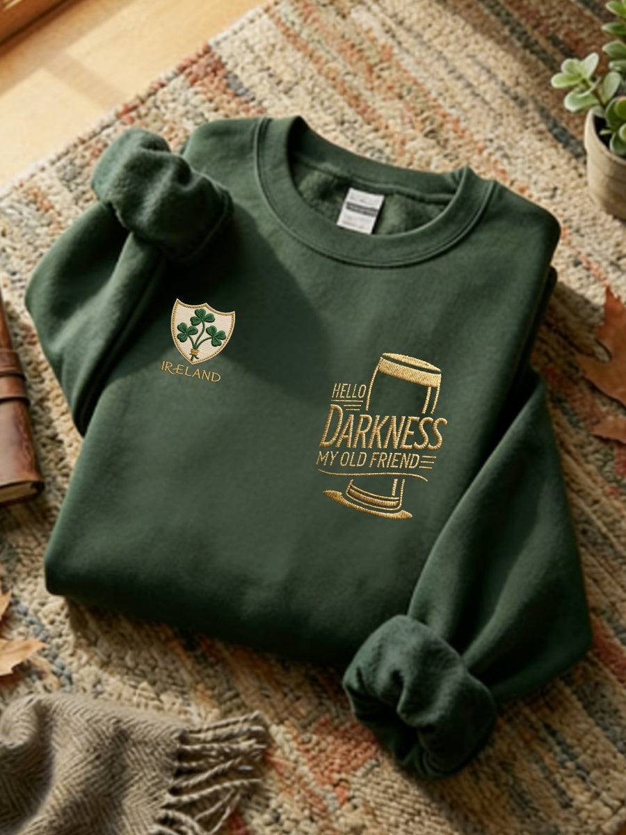 Women's Hello Darkness My Old Friend Regular Sweatshirt