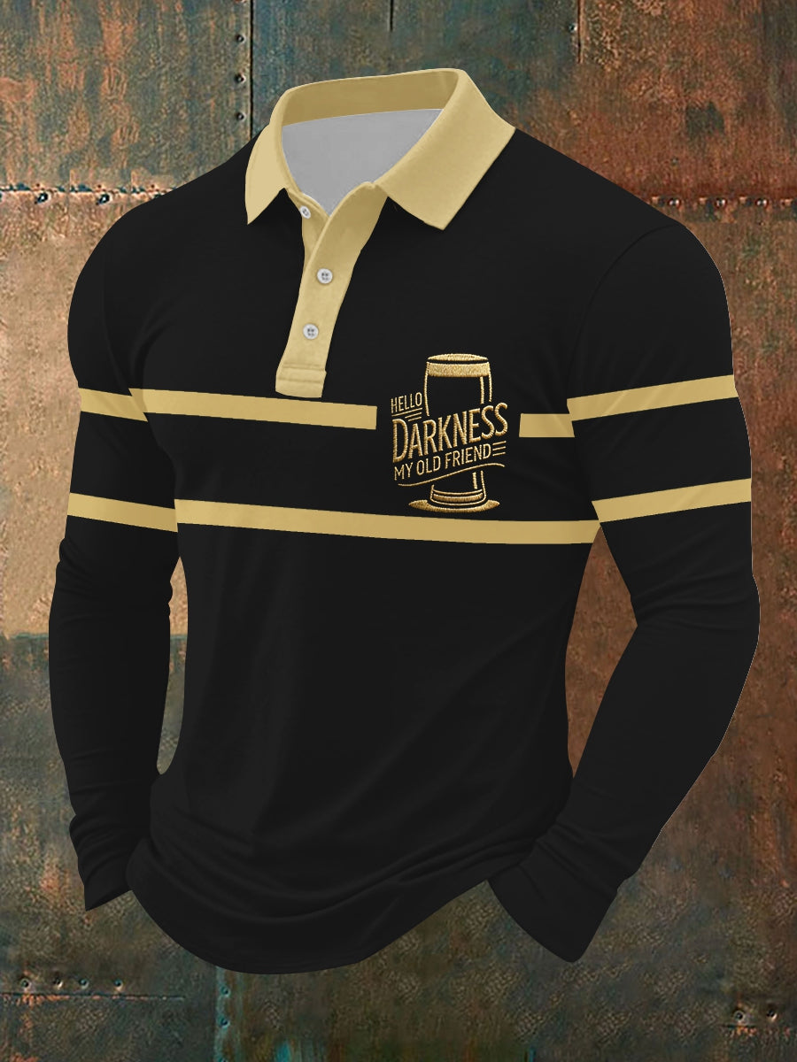 Men's Hello Darkness My Old Friend Long Sleeve Shirt