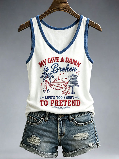 Women's My Give A Damn Is Broken Tank Top
