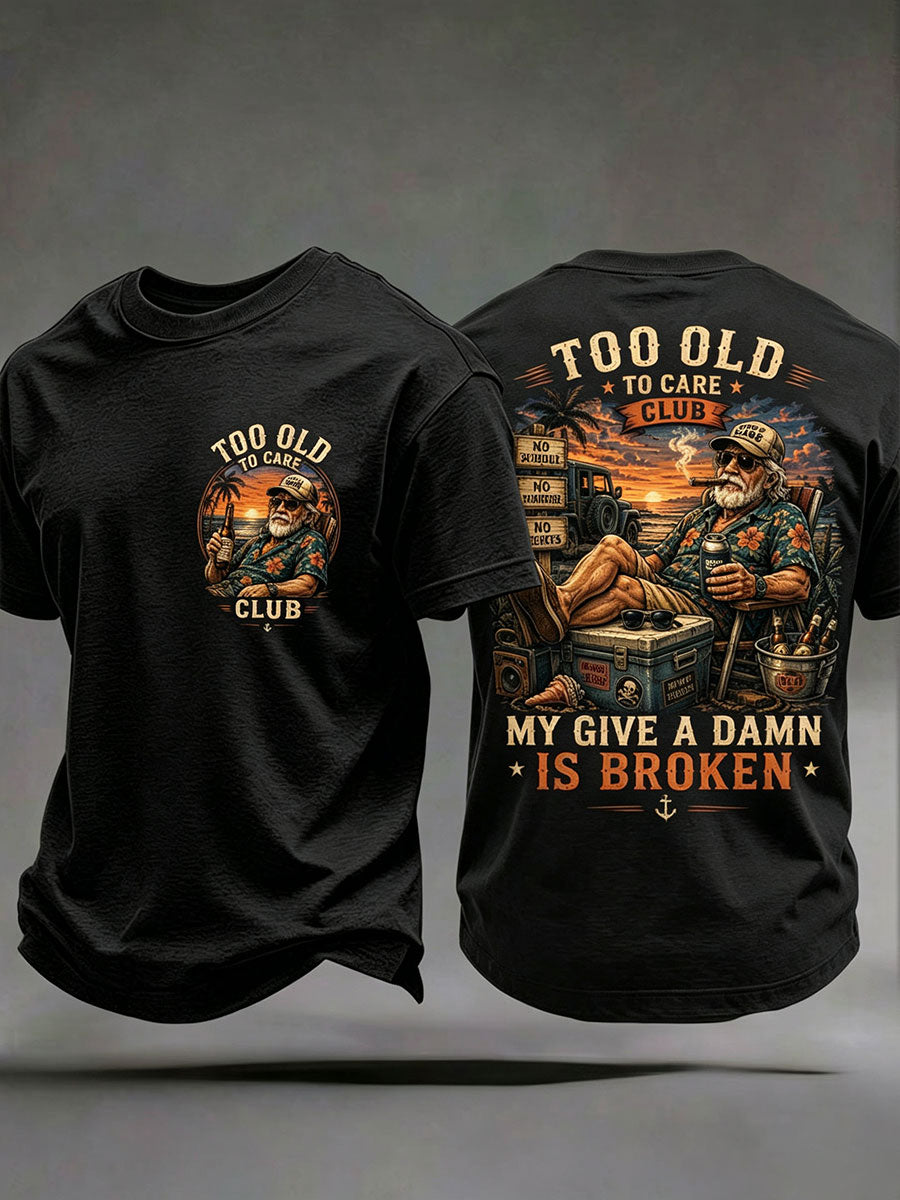 Men's 'my give a damn is broken' T-shirts