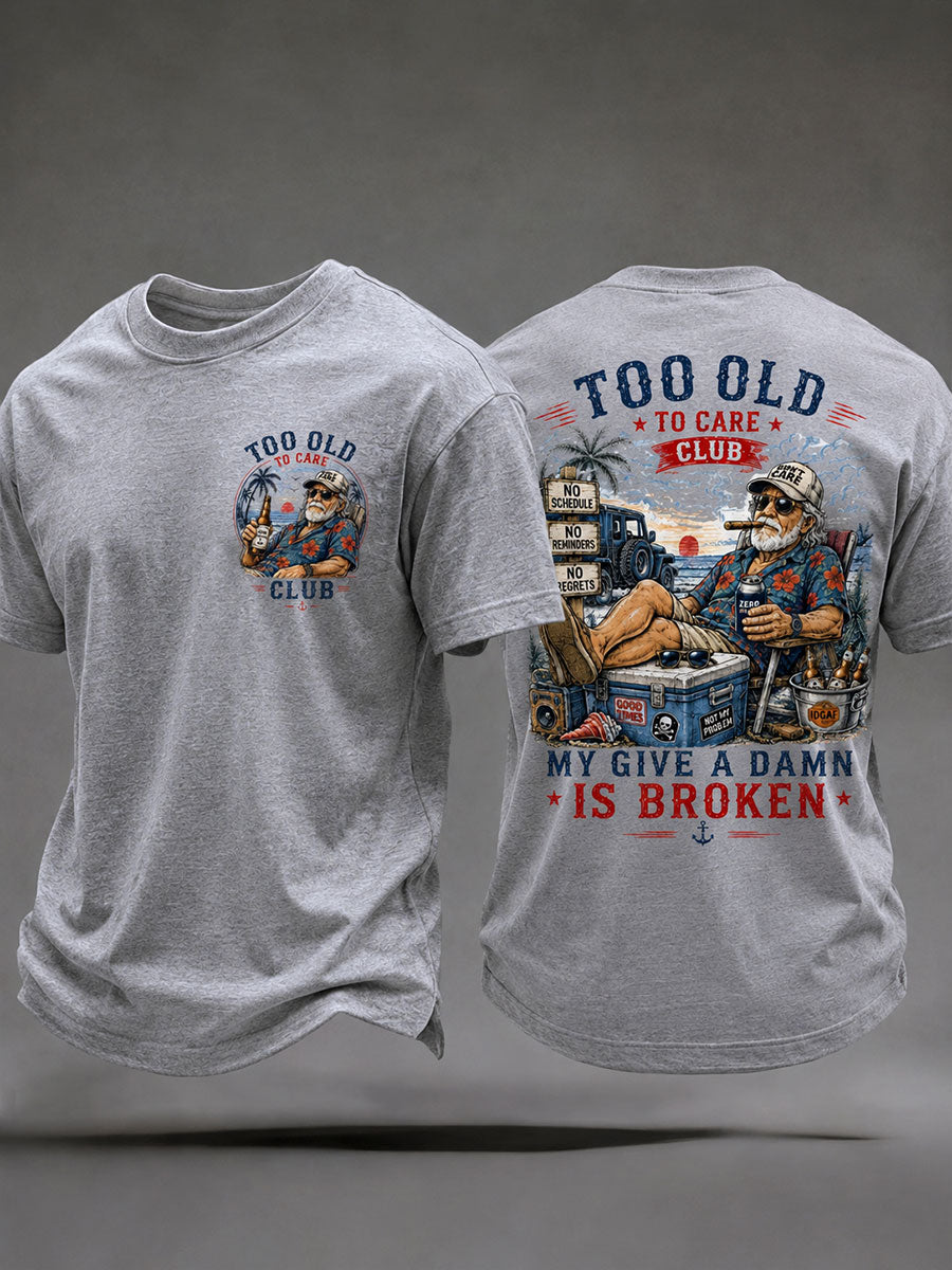 Men's 'my give a damn is broken' T-shirts