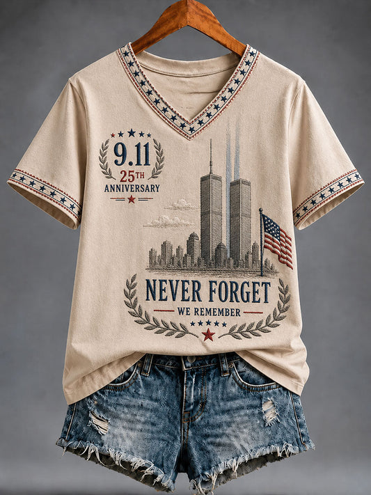 Women's 9.11 Never Forget Short-sleeved T-shirt