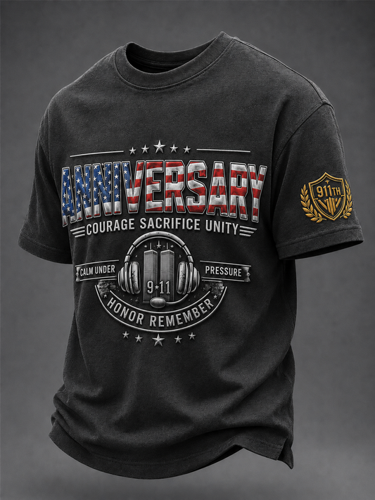 Men's American Patriot Day Short Sleeves T-shirt