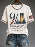 Women's American Patriot Day Short-sleeved T-shirt