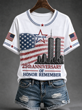 Women's American Patriot Day Short-sleeved T-shirt