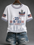 Women's America's 9/11 Patriot Day Short-sleeved T-shirt