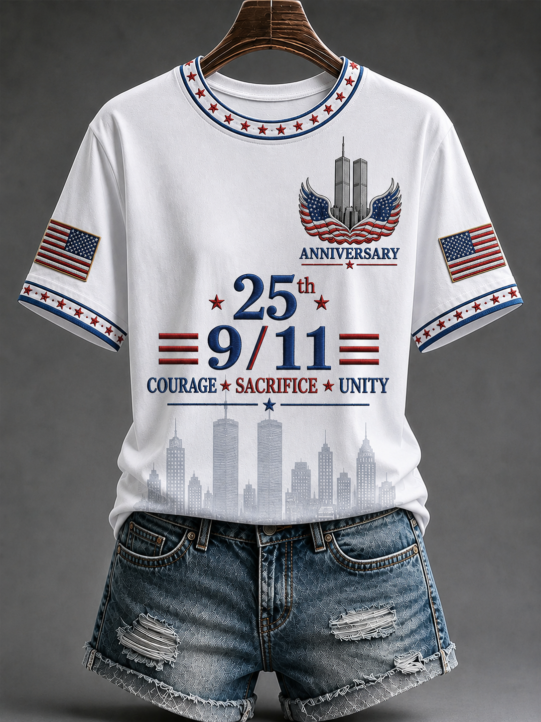 Women's America's 9/11 Patriot Day Short-sleeved T-shirt