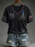 Women's 9.11 Never Forget We Remember Short-sleeved T-shirt