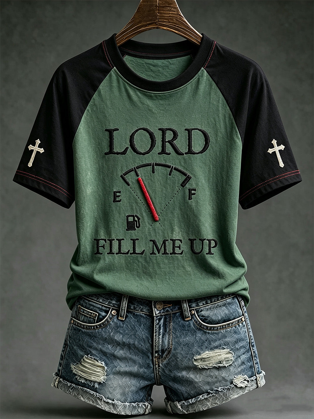 Women's Faith Theme Print Pattern Printed Leisure Round Neck T-shirt