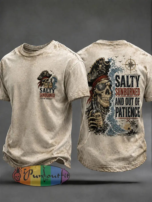 Men's 'Salty Sunburned And Out Of Patience' T-shirts