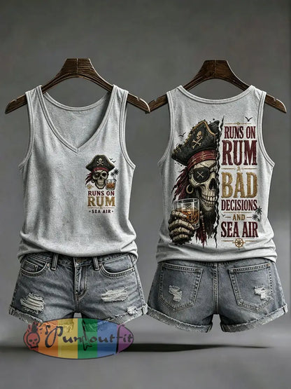 Women's 'Runs On Rum, Bad Decisions, And Sea Air' Vests