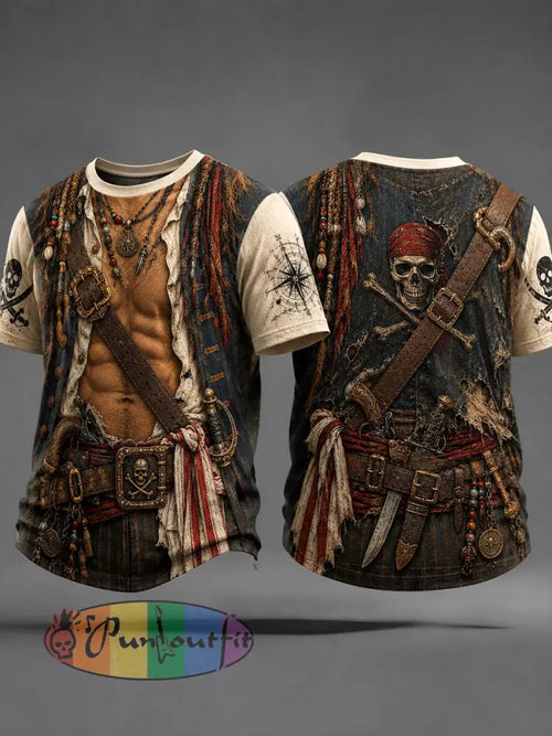 Men's Pirate Print T-Shirts