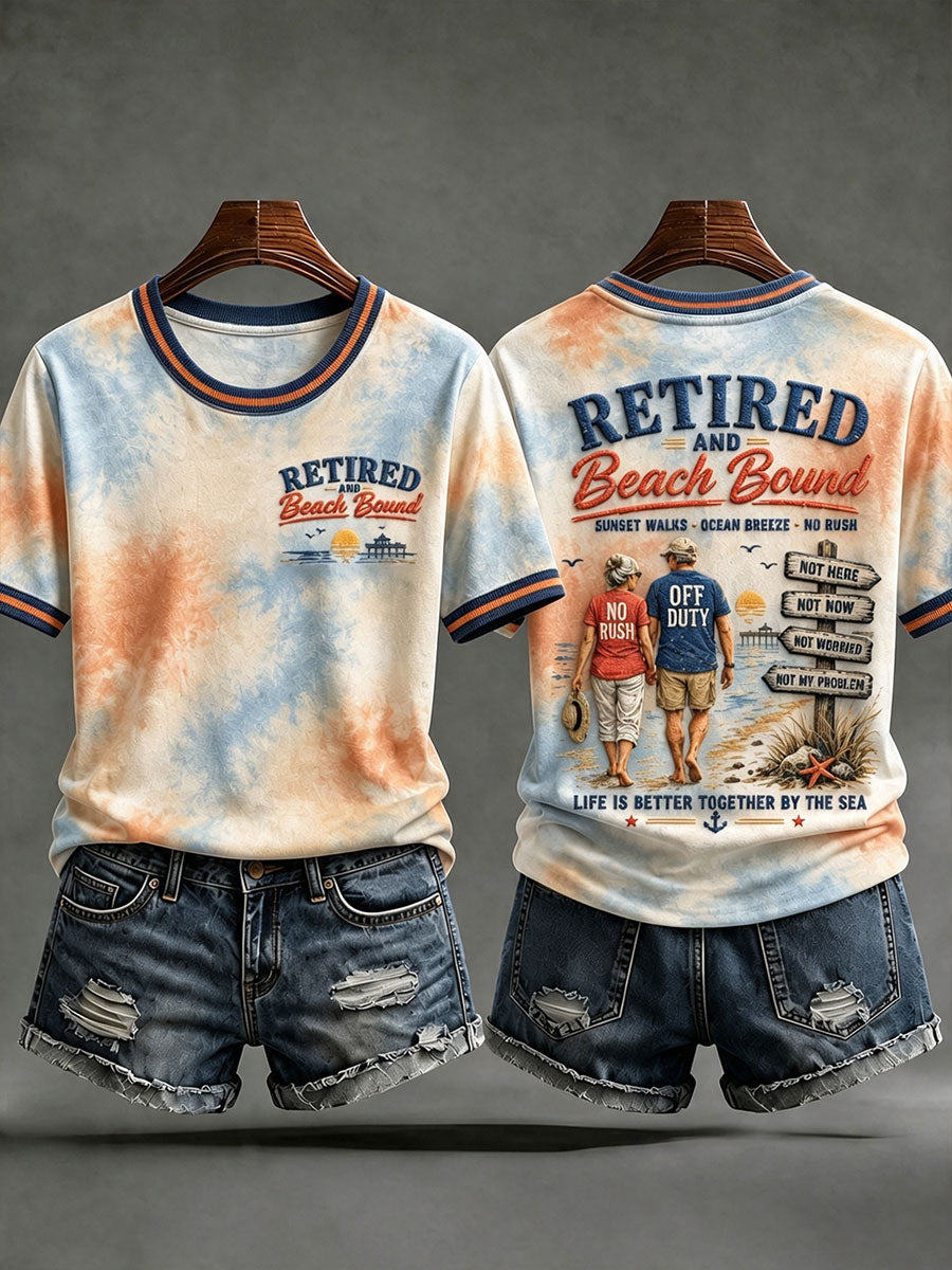 Women’s 'Retired And Beach Bound' T-Shirts