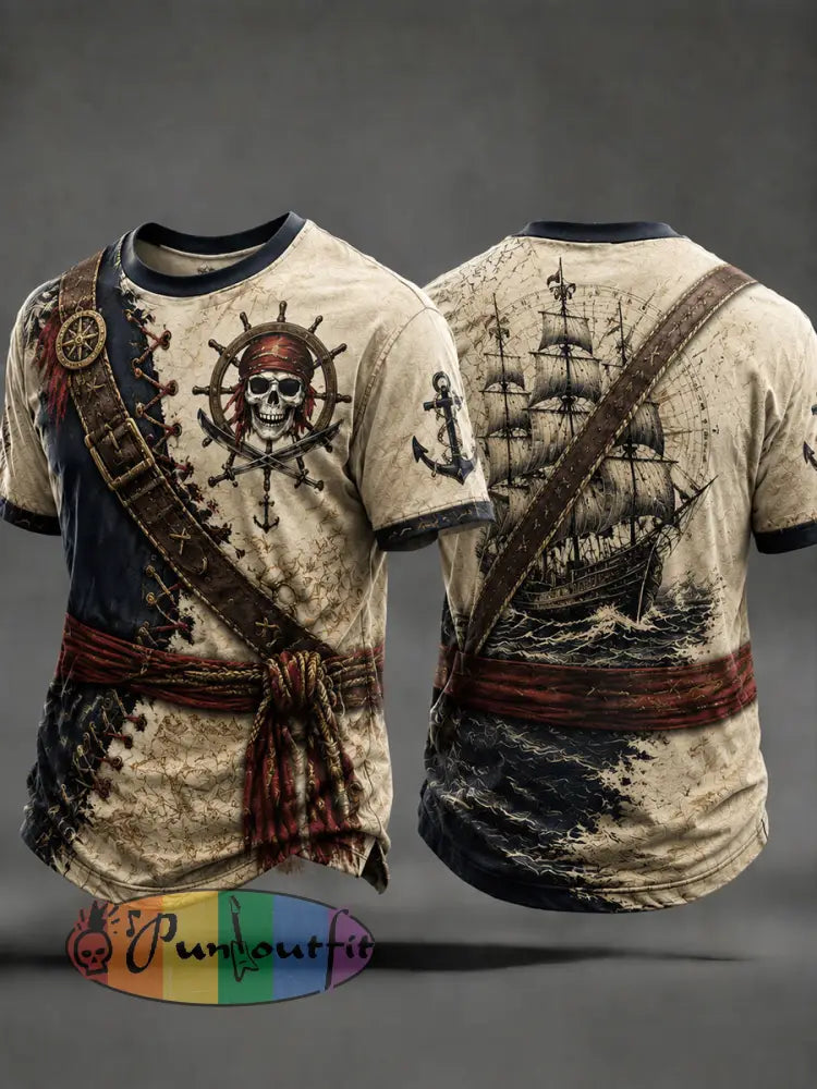 Men's Pirate Print T-Shirts
