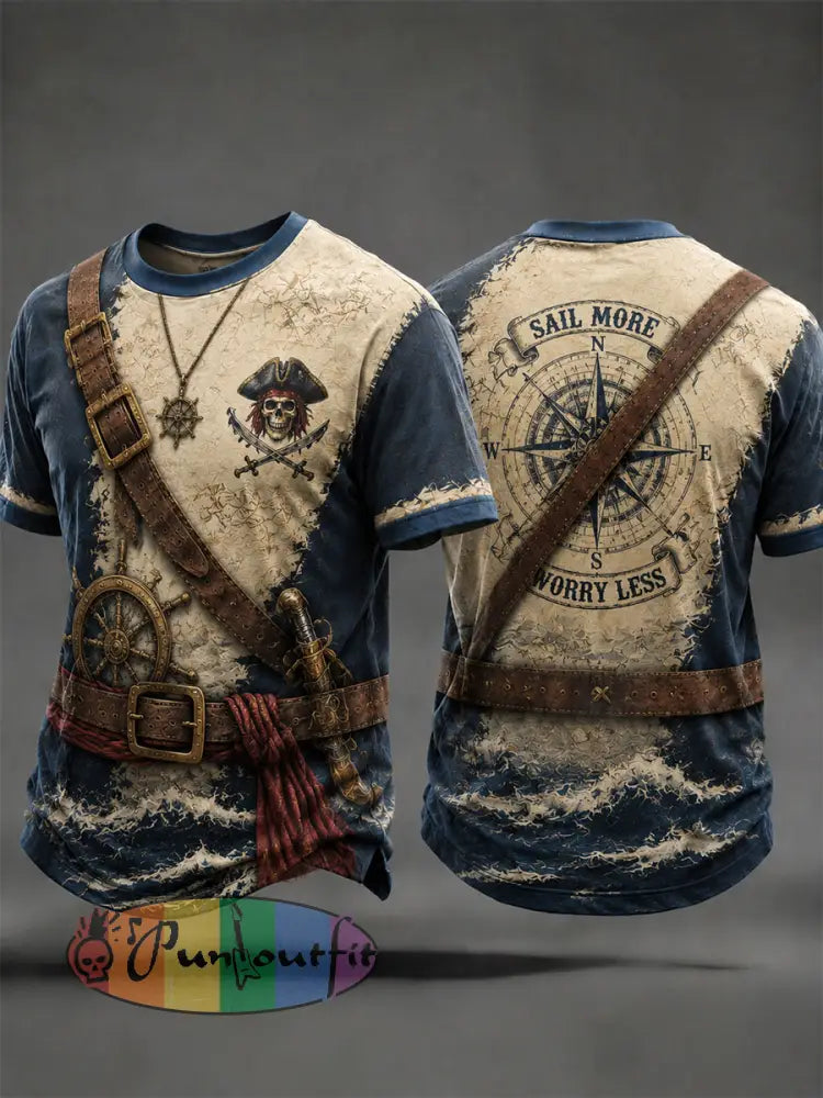 Men's Pirate Print T-Shirts