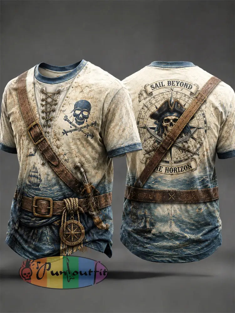 Men's Pirate Print T-Shirts