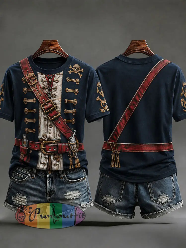 Women's Pirate Print T-Shirts