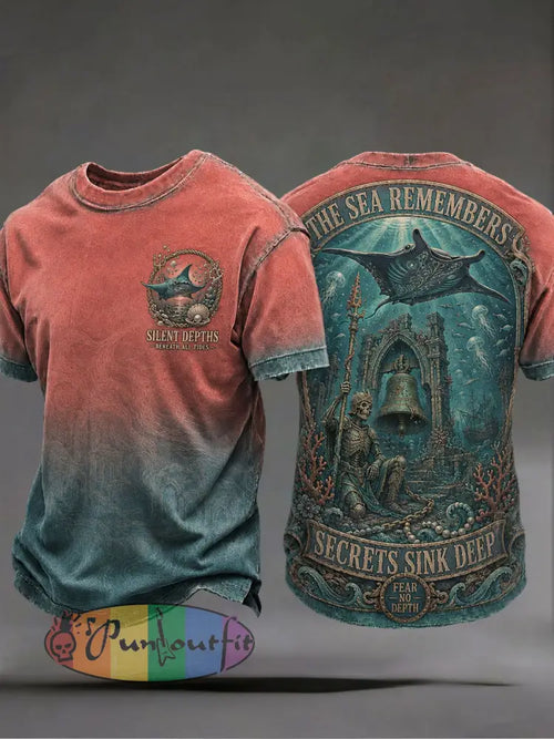 Men's "The Sea Remembers Secrets Sink Deep" T-shirts