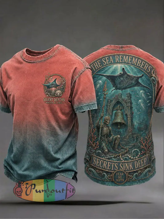 Men's "The Sea Remembers Secrets Sink Deep" T-shirts