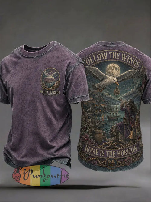 Men's "follow the wings home is the horizon" T-shirts