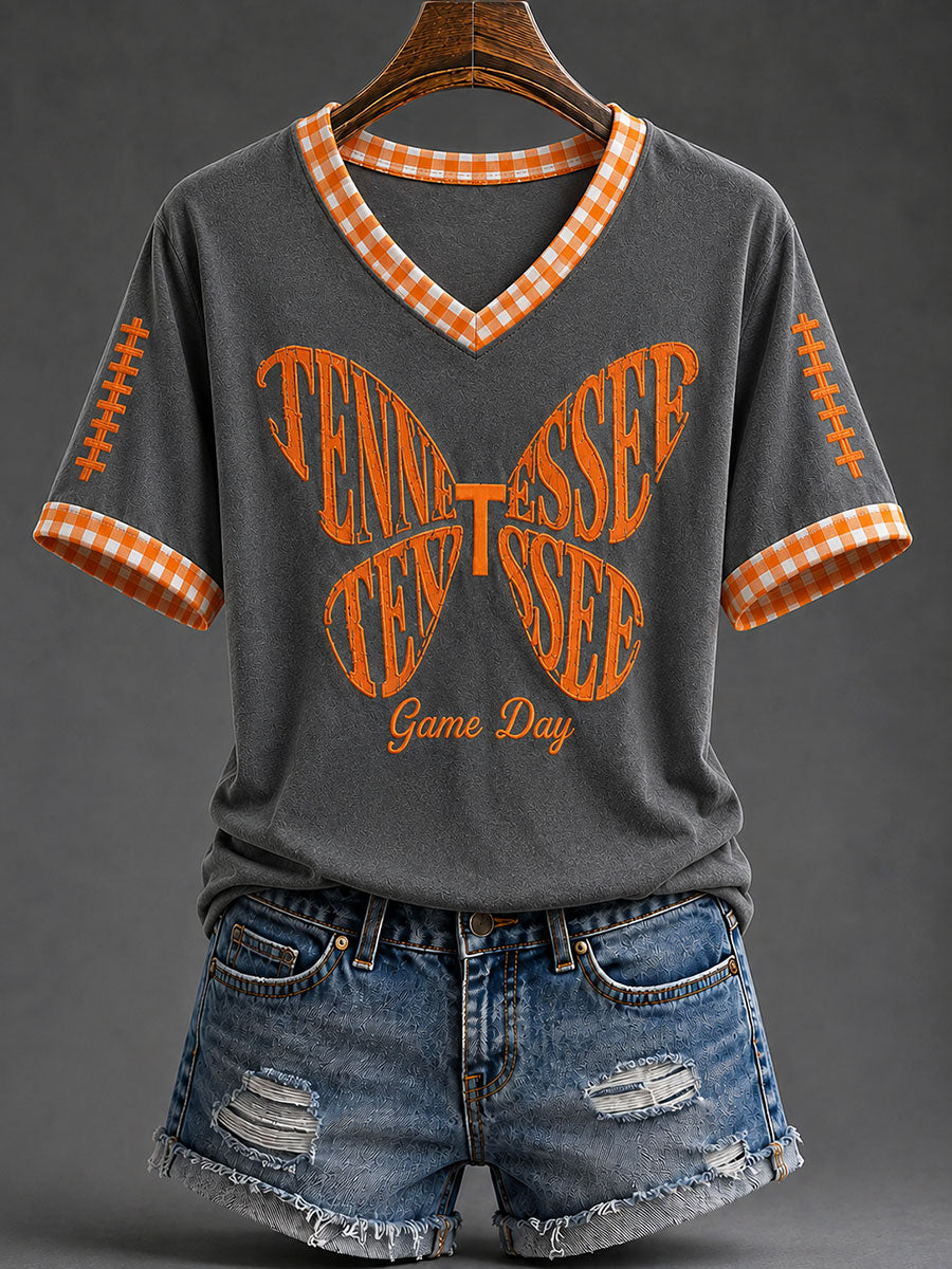 Women's Tennessee Football Casual Printed T-shirt