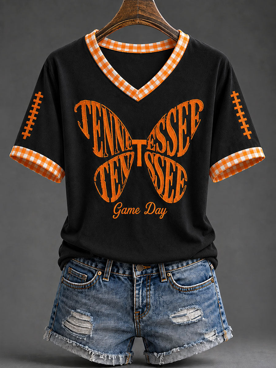 Women's Tennessee Football Casual Printed T-shirt