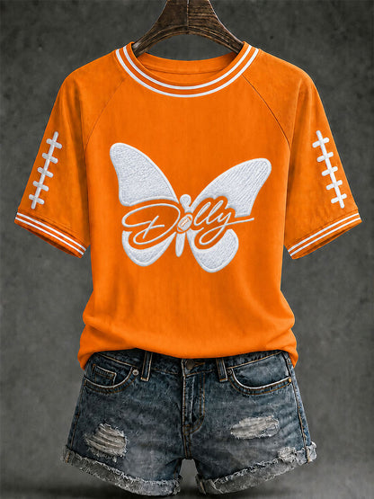 Women's Game Day Football Print Casual T-Shirt