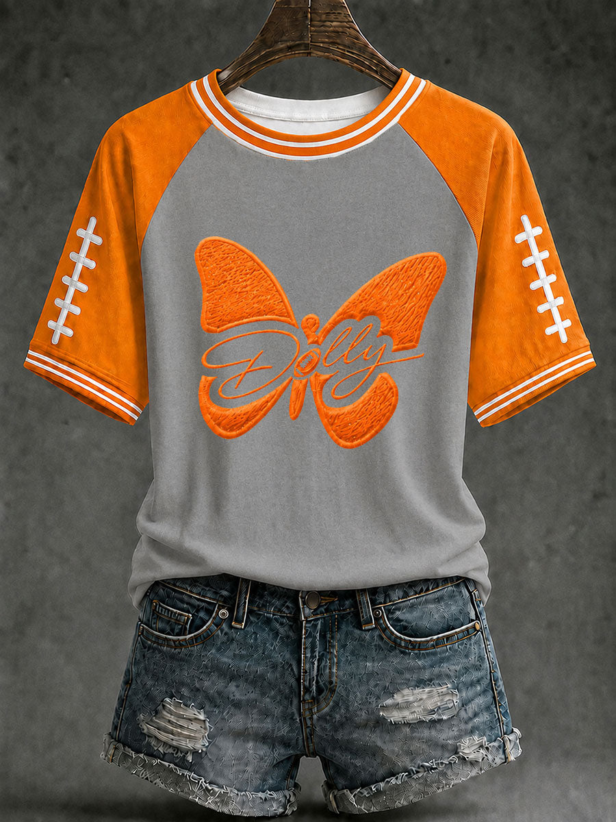 Women's Game Day Football Print Casual T-Shirt