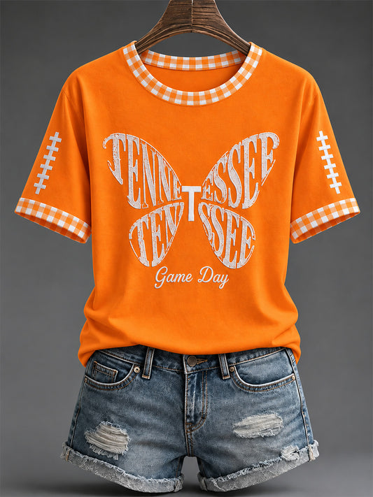 Women's Tennessee Football Casual Printed T-shirt