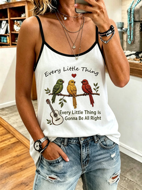 Women's Reggae Inspired Print Casual Tank Top