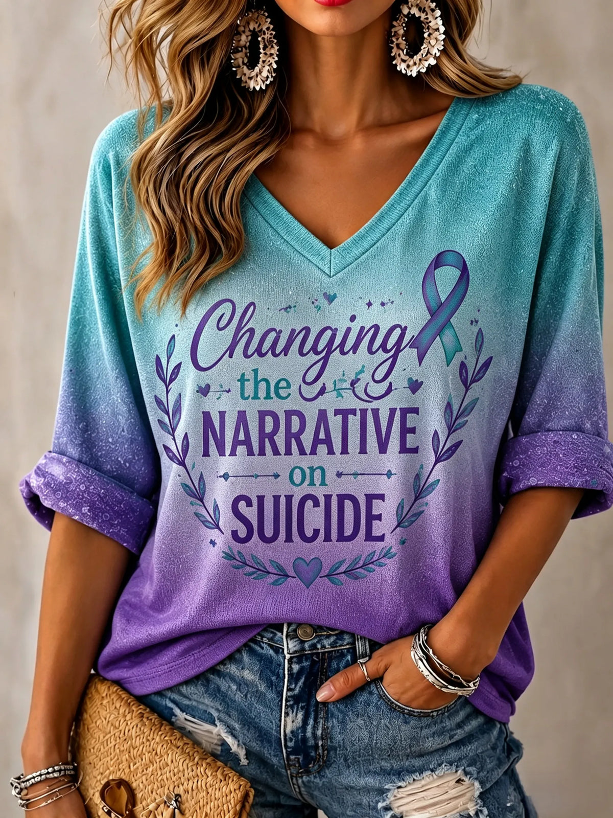 Women's Suicide Prevention Awareness T-Shirt