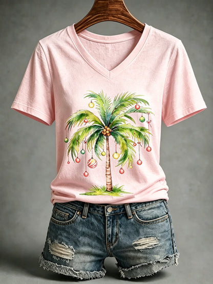 Women's Christmas Print T-Shirt