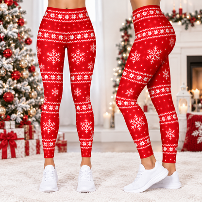 Funny Christmas Hoodie & Leggings Set – Festive Snowflake Outfit
