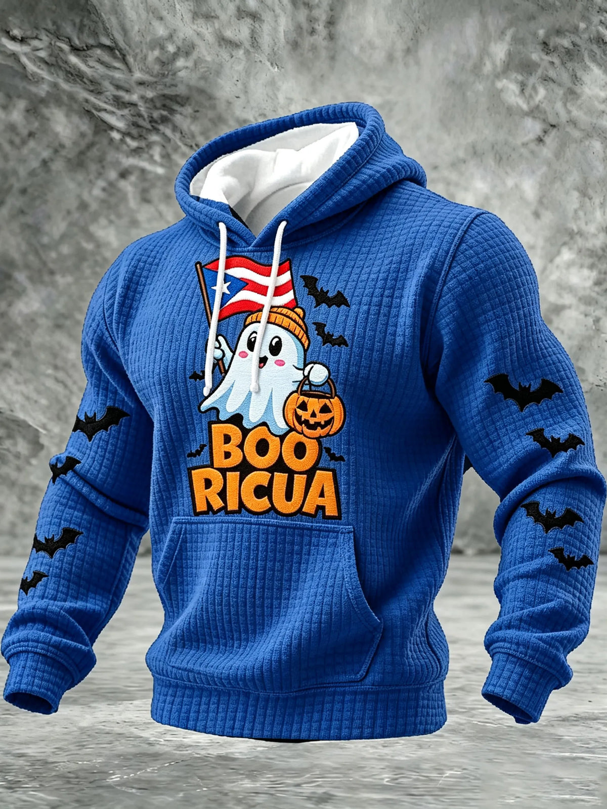 🎃Men'S Boricua Halloween Casual Printed Hoodie