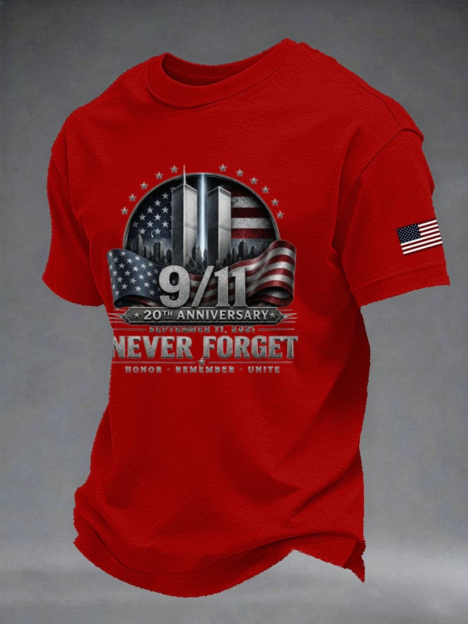 Men's Retro Print Short-Sleeve T-Shirt