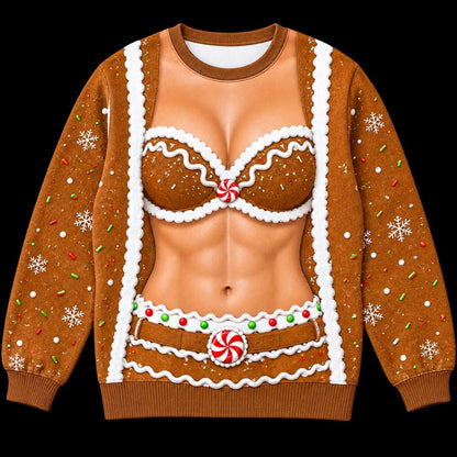 Funny Ugly Christmas Sweater, Novelty Holiday Sweatshirt, Festive Party Outfit