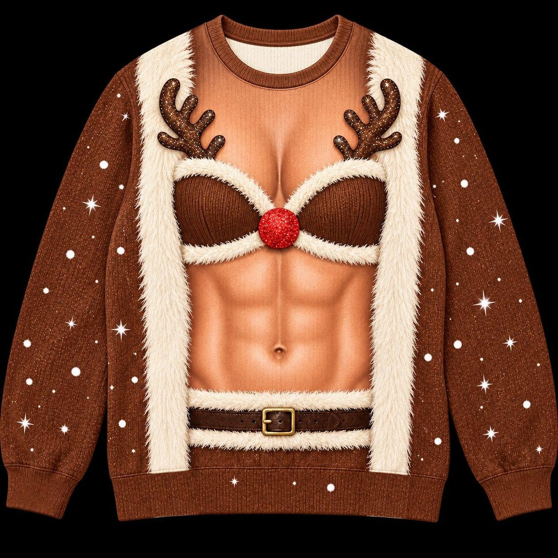Funny Ugly Christmas Sweater, Novelty Holiday Sweatshirt, Festive Party Outfit