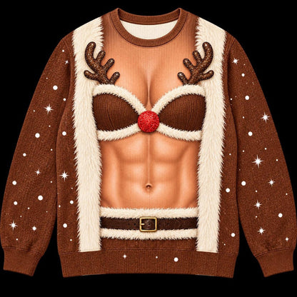 Funny Ugly Christmas Sweater, Novelty Holiday Sweatshirt, Festive Party Outfit