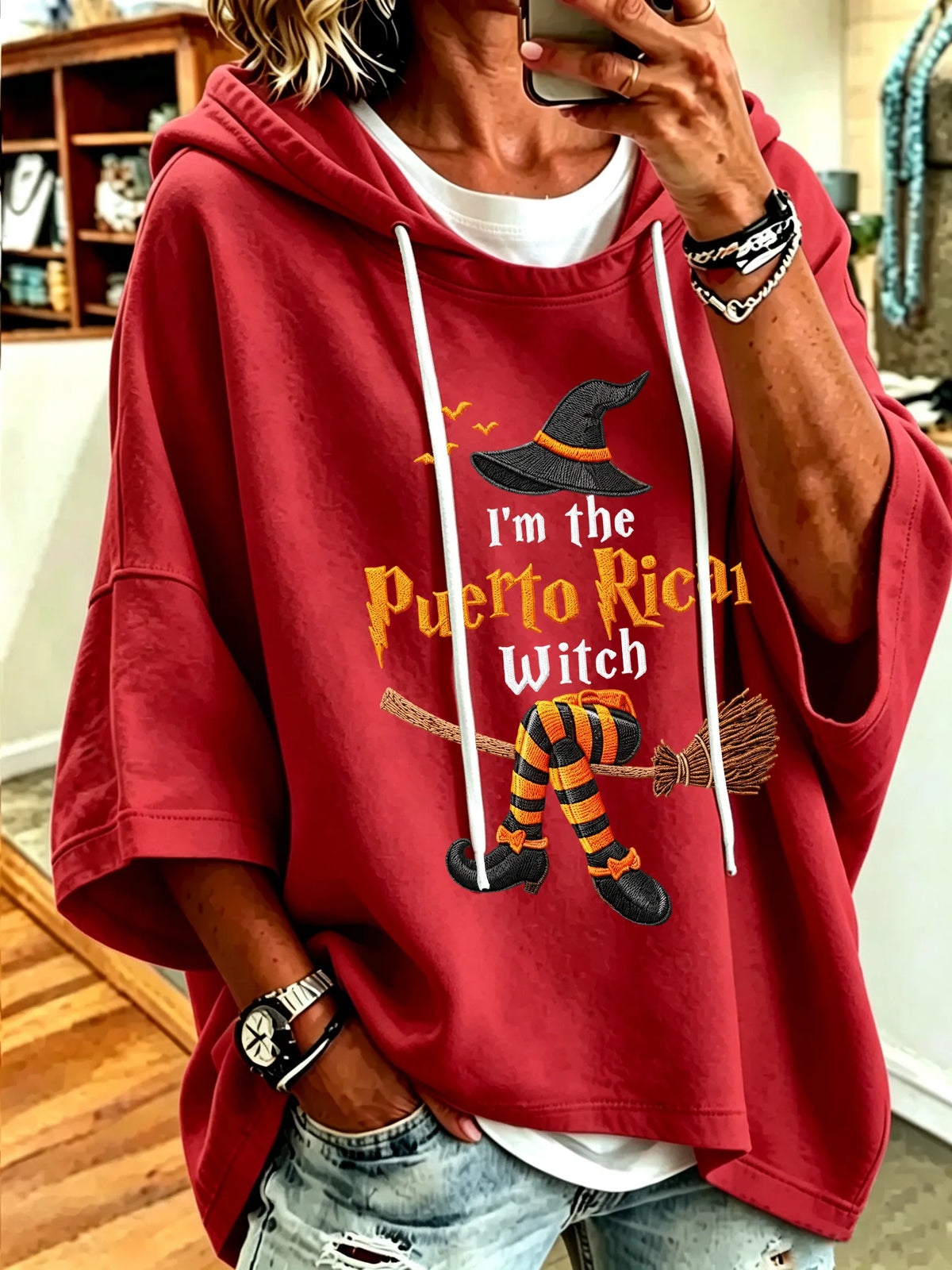 🎃Women's Halloween In Puerto Rico Printed Casual Sweatshirt