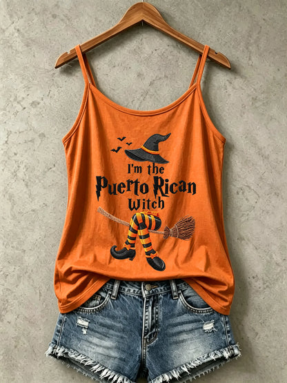 🎃Women's "Halloween in Puerto Rico" Print Camisole