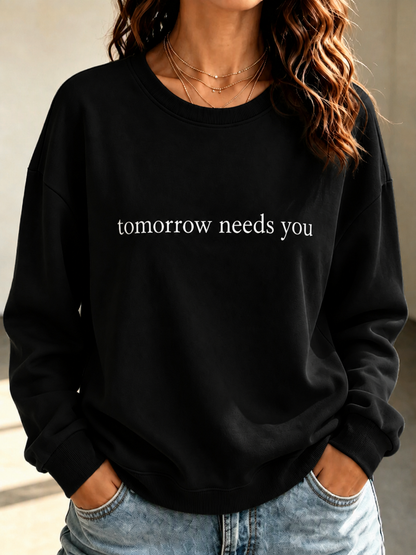 Women's Mental Health&Suicide Prevention Awareness Print Sweatershirt