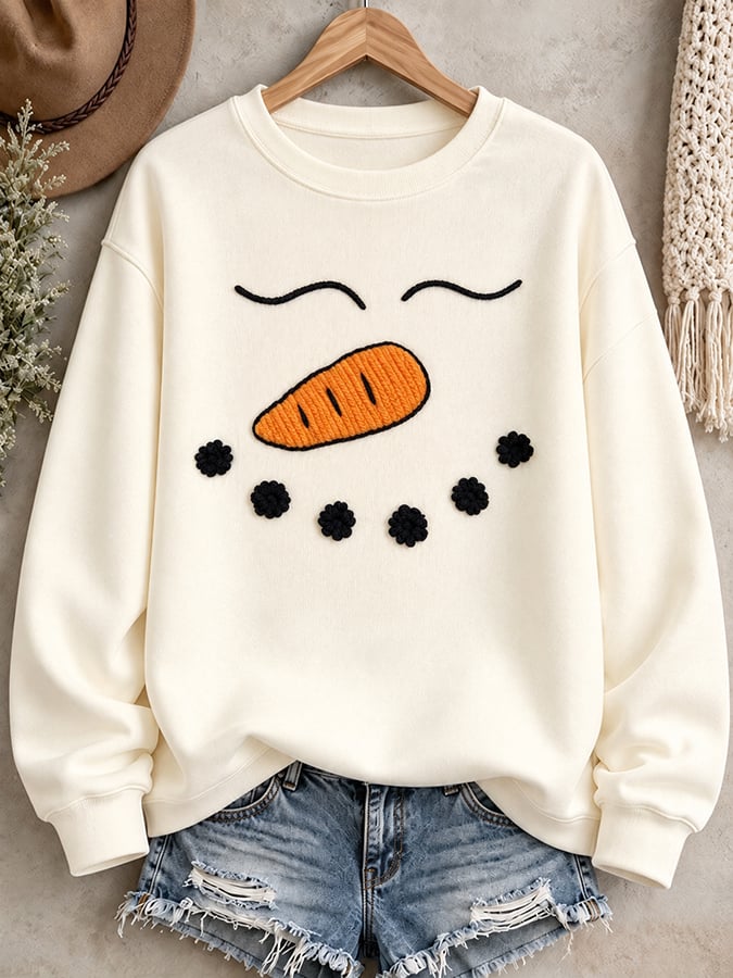 Women'S Casual Christmas Print Sweatshirt